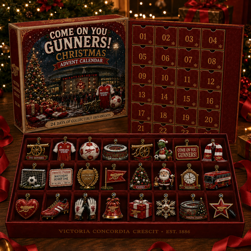 ⚽🔴 24 Days of Red & White Glory – North London Football Christmas Collector Countdown