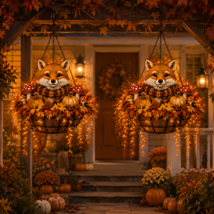 ❤️🍂Fall Animal Hanging Basket Collection：Cardinal / Deer / Fox / Squirrel