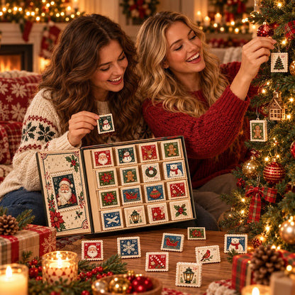 📮🎄 24 Days of Vintage Christmas Mail – Nostalgic Postal Ornament Countdown Collection