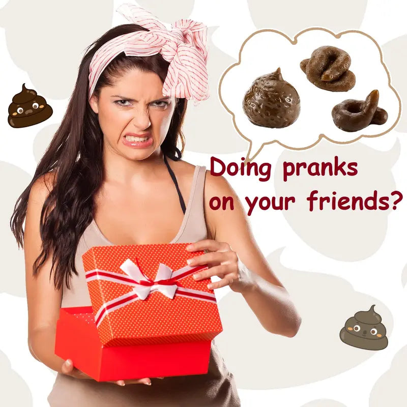7PCS Realistic Fake Poop Prank Set – Hilarious Gag Gift for Parties & Office