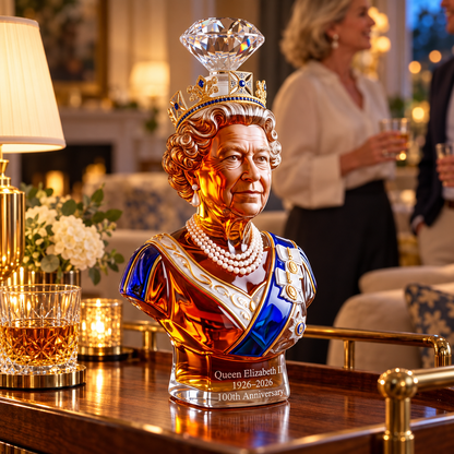 👑QUEEN ELIZABETH II 100TH ANNIVERSARY WHISKEY BOTTLE