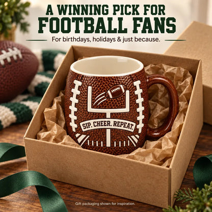 🏈🔥 Game Day 3D Football Mug – 5 Fun Ceramic Designs for Coffee, Beer & Sports Fans