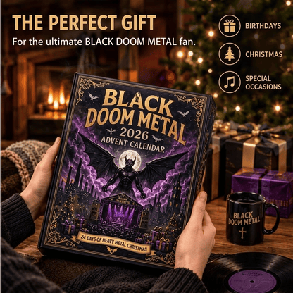 🔥In stock 100pcs - Shipment within 24 hours🦇 Welcome to the Birth of Heavy Metal：Black DOOM METAL 2026 Legacy Advent Calendar