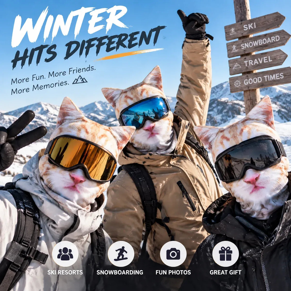 ⏳ 49% OFF –🦊 Funny Animal Face Ski Mask |The Funniest Winter Balaclava Everyone Will Ask About
