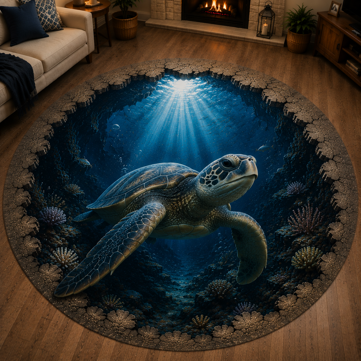 ✨🌊A Realistic 3D Ocean World Beneath Your Feet