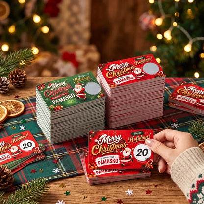 🎁🎄 Scratch & Surprise Christmas Party Cards – Festive Lucky Draw Game for Holiday Fun
