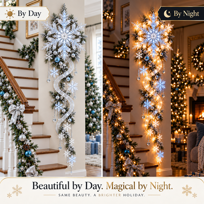 ❄️Giant Snowflake Blizzard Trail™- ✨ Let the Snowstorm Glow Indoors