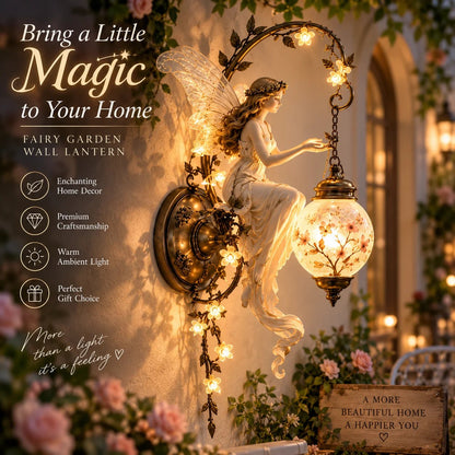 ⏰ Limited stock 50% discount - 🧚✨ Enchanted Fairy Flower Lantern Wall Light 🌸🏮å