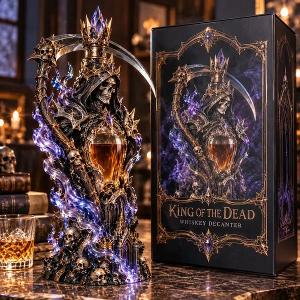 Grim Reaper Whiskey Decanter – King of the Dead Gothic Bar Decor