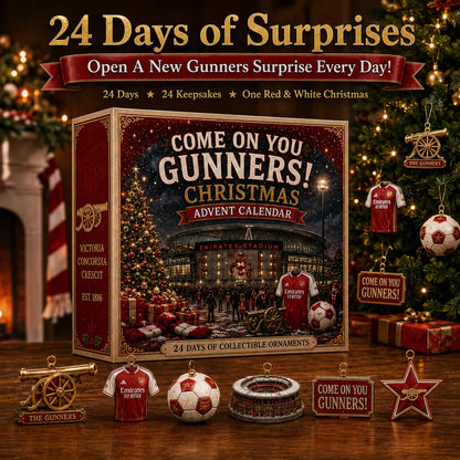 ⚽🔴 24 Days of Red & White Glory – North London Football Christmas Collector Countdown
