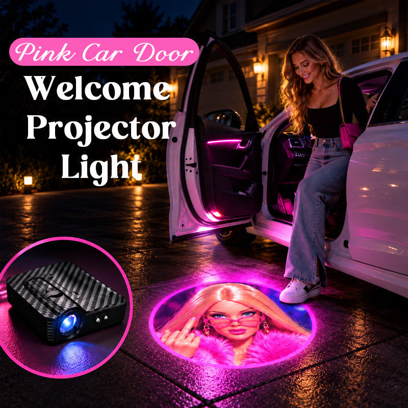 Pink Aesthetic Car Door Welcome Projector Light