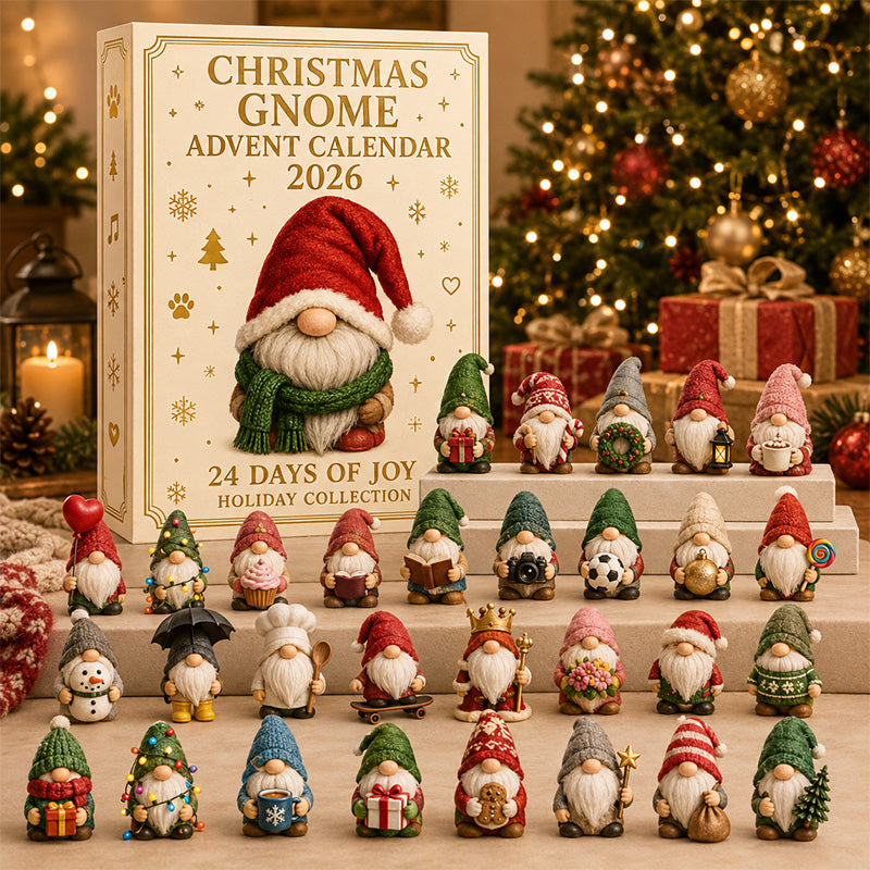 Gnome Advent Calendar 2026 with 24 collectible holiday gnomes