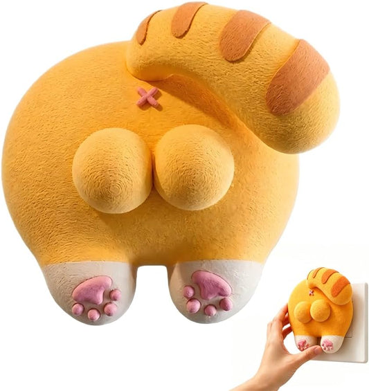 Cute Cat Butt Light Switch Cover