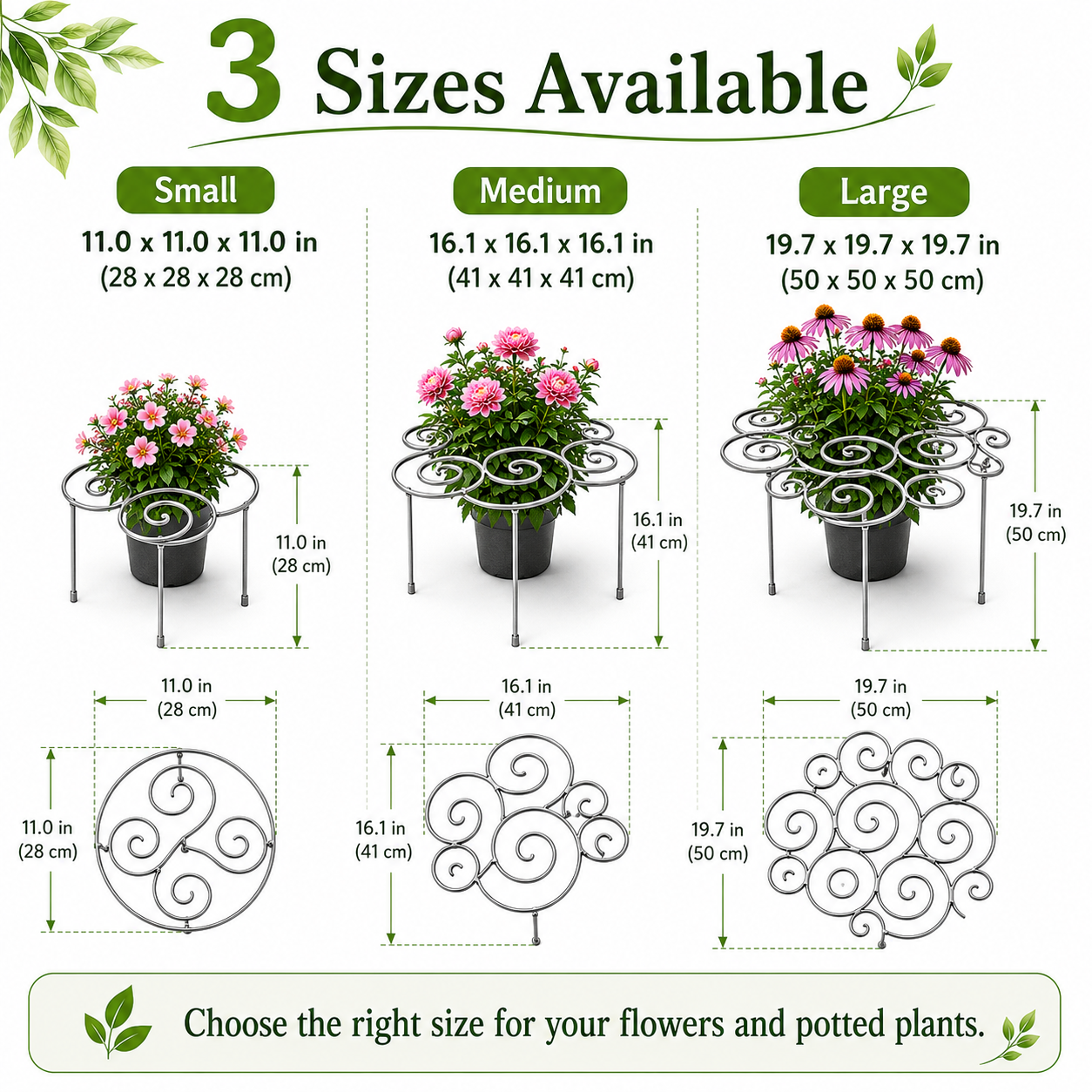 🌱✨Metal Plant Support Poles