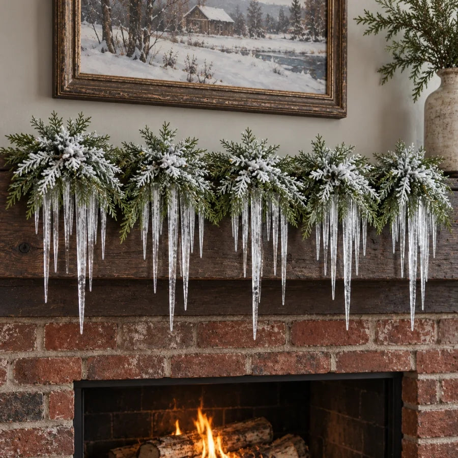 Winter accent in a home setting