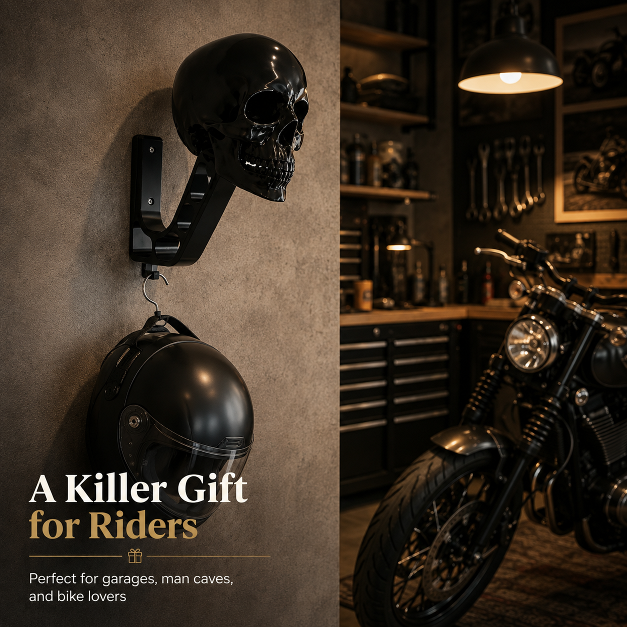 Black Knight Skull Helmet Stand