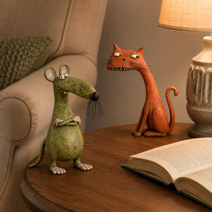 Whimsical Vintage Animal Figurine with Quirky Charm
