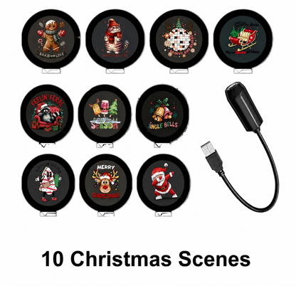 ✨Plug-&-Play HD Christmas Projector – 6 or 10 Festive Scenes(📦Buy 3 Free Shipping)