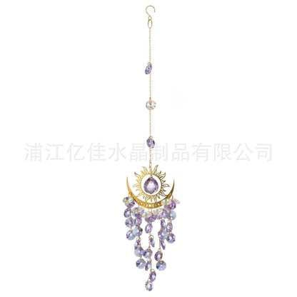 🌈Sunburst Crystal Light Catcher – Handmade Bohemian Style Light Catcher