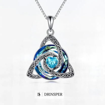 Celtic Heart Birthstone Necklace – Personalized Birth Month Gift