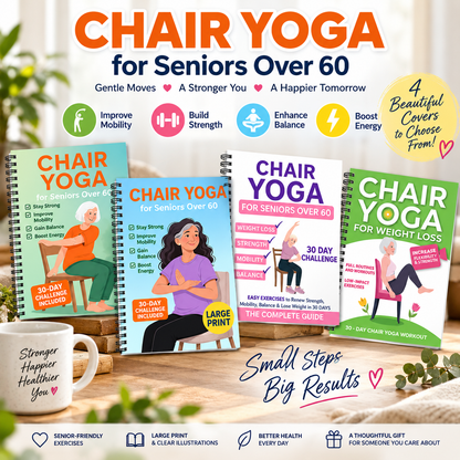 The Complete Guide to Chair Yoga for Seniors Over 60: 40+ Low-Impact Easy Exercises to Restore Strength, Mobility, Balance, and Lose Weight