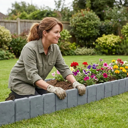 Faux Stone Garden Edging Border! ♻️