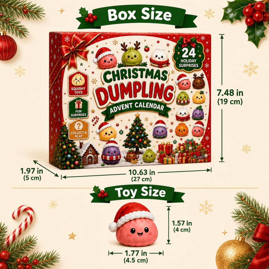 ⏳ Last day 50% OFF – 🎄Christmas Advent Calendar Box🥟