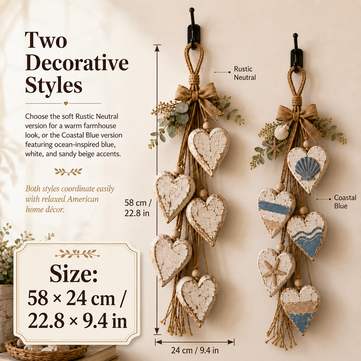 Hanging Heart Wall Decor