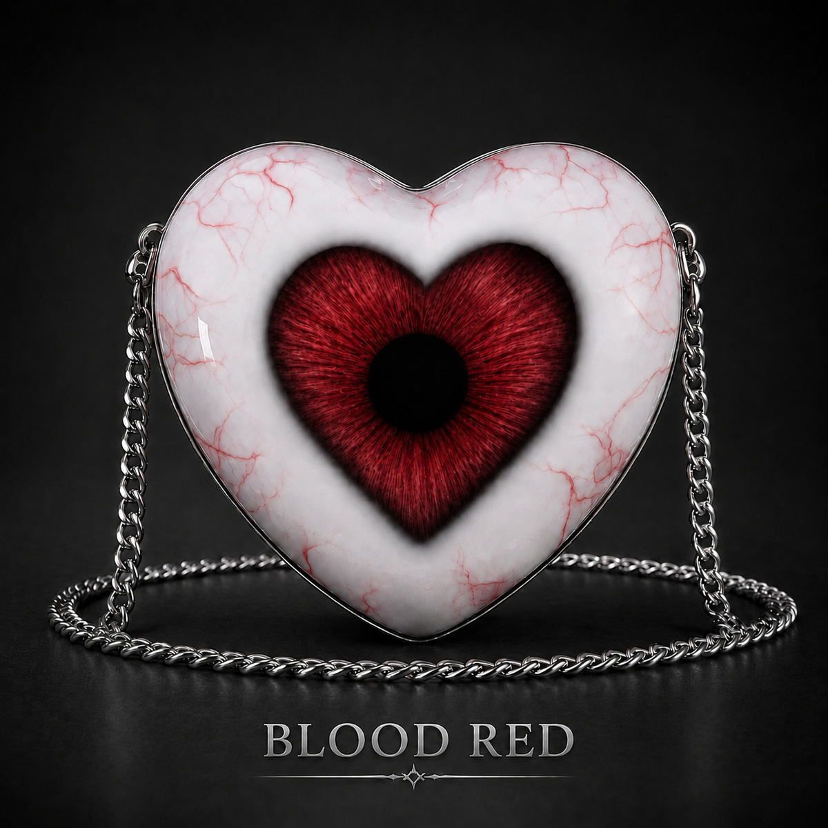❤ Gothic Heart Eye Statement Crossbody Bag