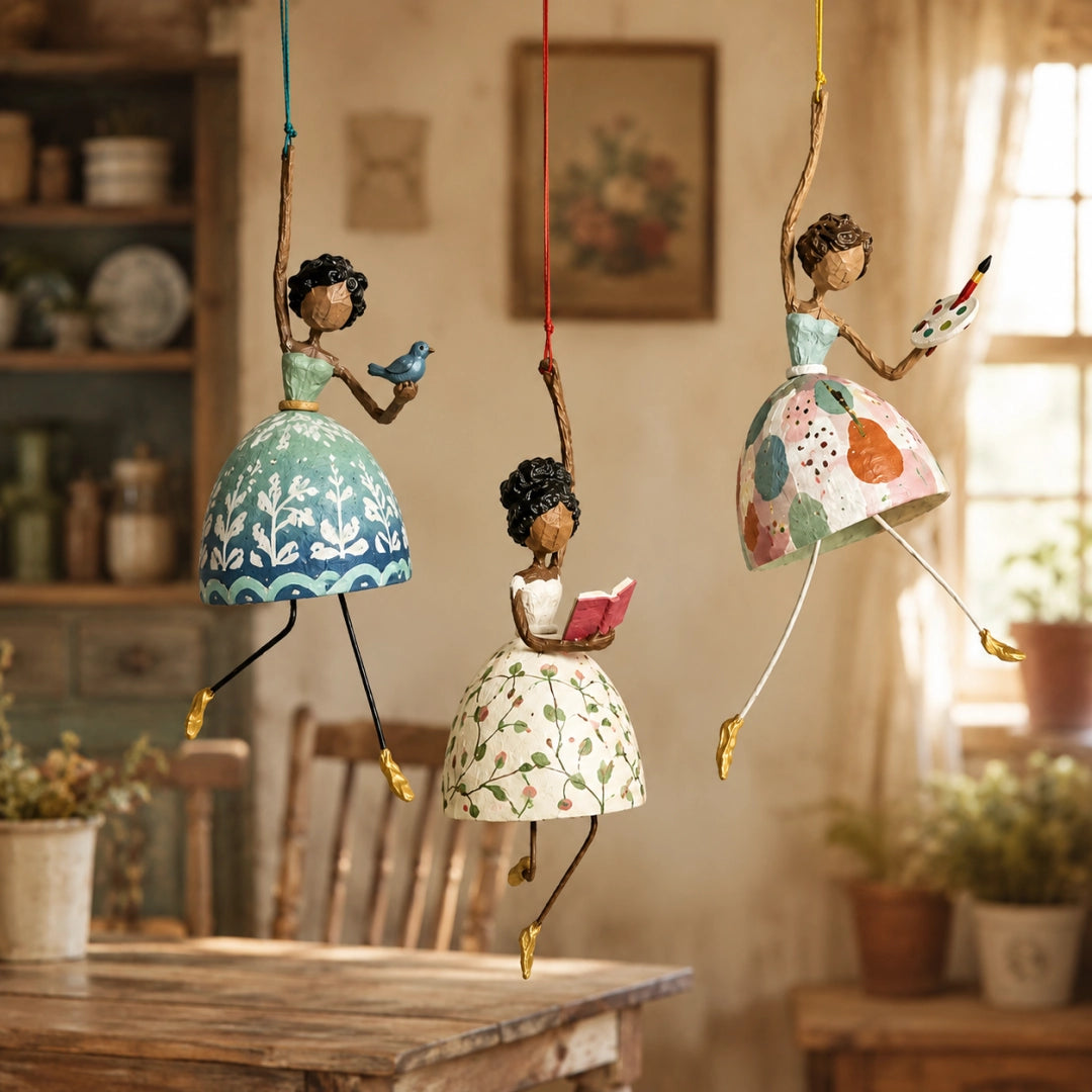 Whimsical Dancing Lady Hanging Ornament
