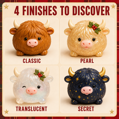 Highland Cow Harvest Herd Squishy Set