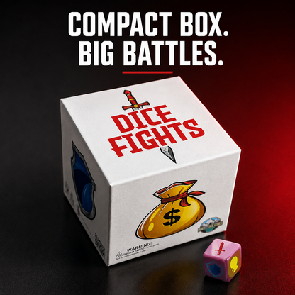 Ultimate Dice Fights Bundle – 2-Player Strategy Game with Heal or Steal Set & Battle Mat