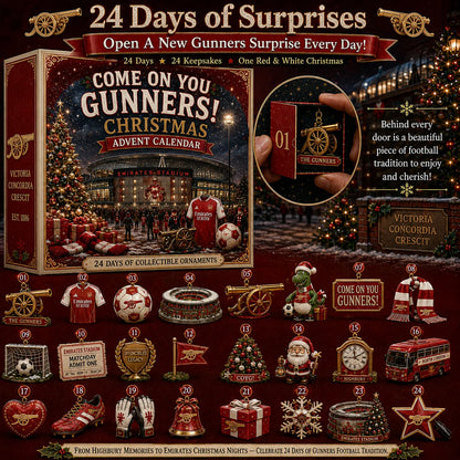 ⚽🔴 24 Days of Red & White Glory – North London Football Christmas Collector Countdown