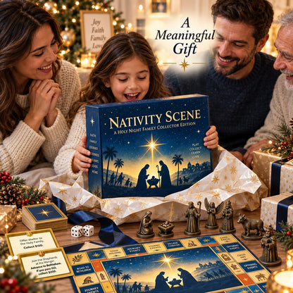 📜 Biblical Themed Monopoly Game | Detailed Nativity Characters, Perfect for Church Events & Family Holiday Memories