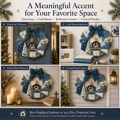 🎄 Christmas Fabric Wreath DIY Kit
