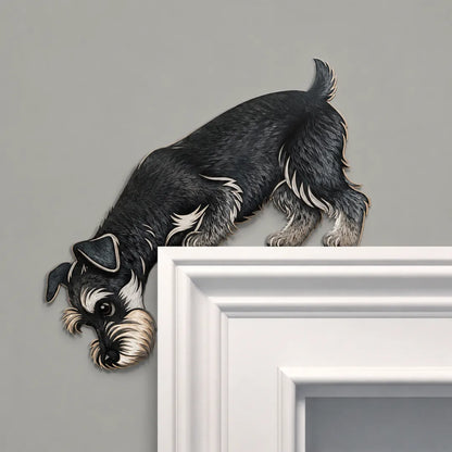 🐶👀 Peeking Pup Doorway Topper – Playful Dog Accent for Pet-Loving Homes