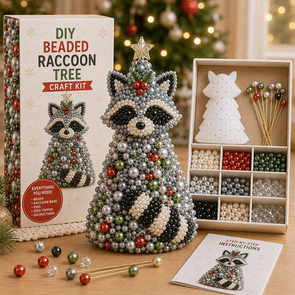 🔥HOT SALE 49% OFF🎁 🐾 Animal-Themed Beaded Christmas Tree DIY Kit🦊