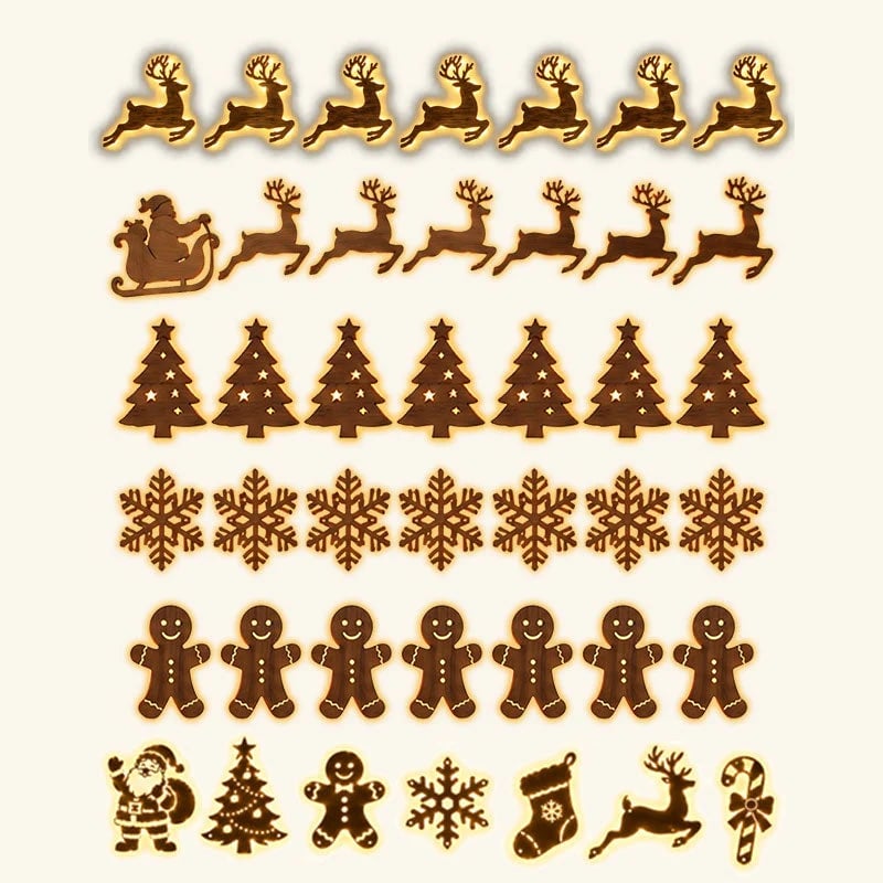 LED Reindeer Wall Decorations - Festive Christmas Lighting