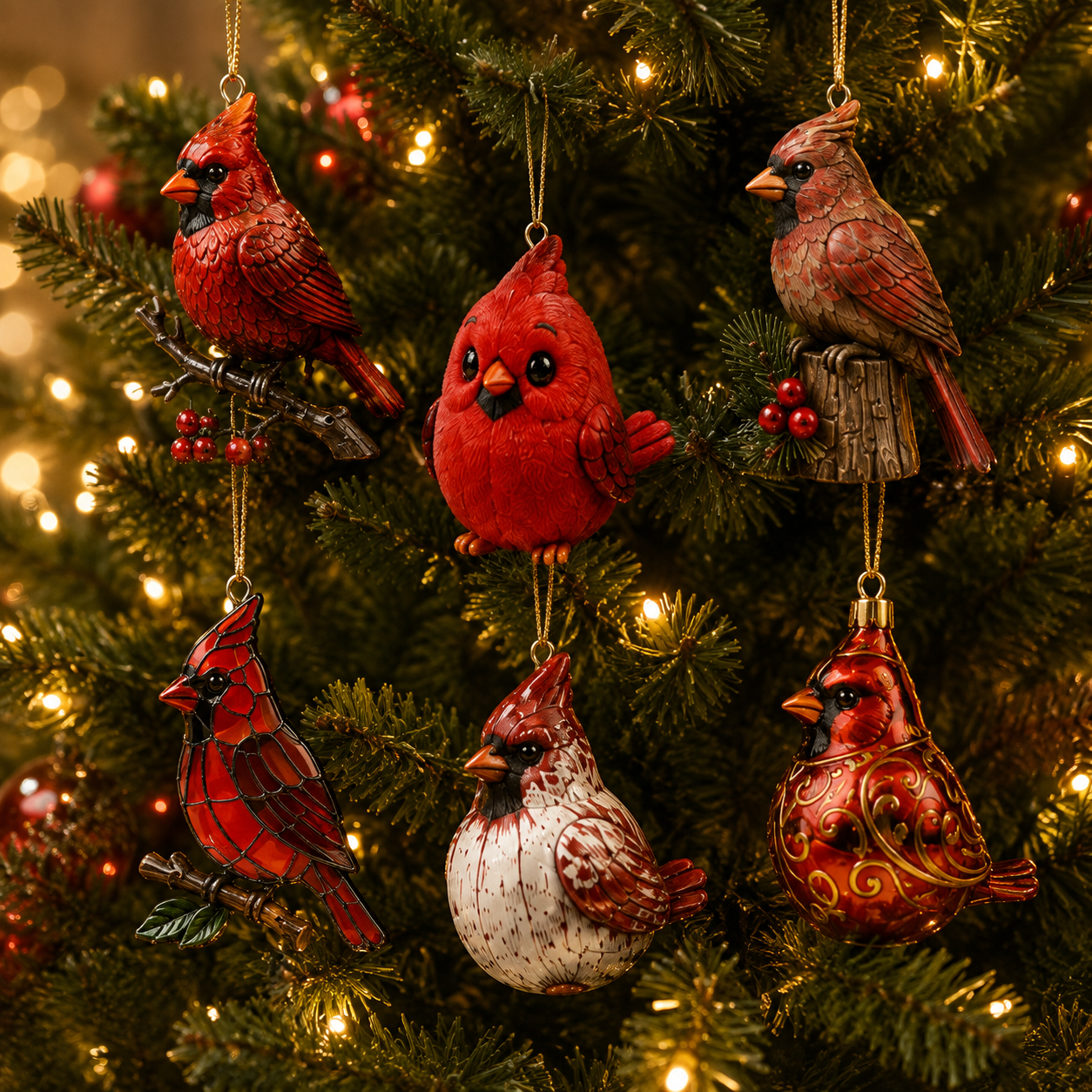 Last 50 pcs⏰ High-quality  model✨Cardinal Christmas 24-Day Countdown Calendar – Limited Anniversary Edition