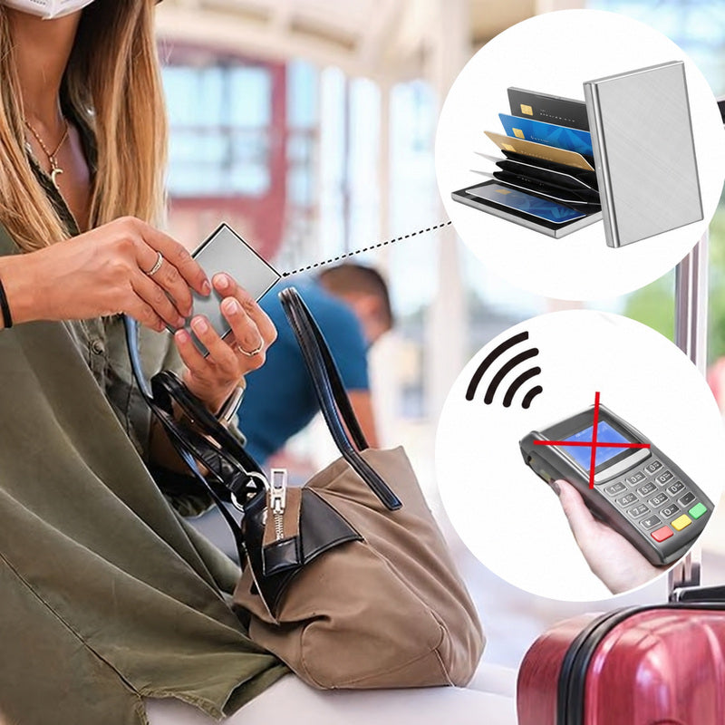 💳 Stainless Steel RFID-Blocking Card Holder🎁