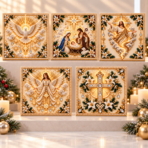 Five Christian Pearl Artwork designs