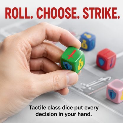 Ultimate Dice Fights Bundle – 2-Player Strategy Game with Heal or Steal Set & Battle Mat