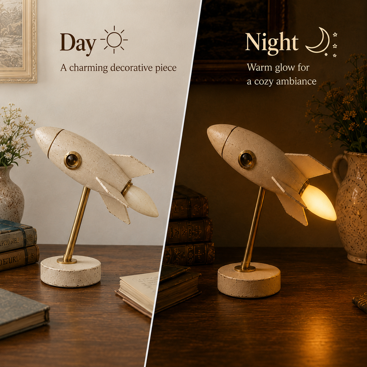 🚀Vintage Rocket Accent Light