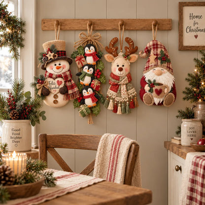 Vintage Christmas Character Door Hangers