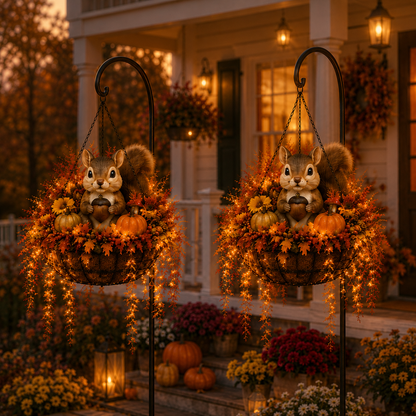 ❤️🍂Fall Animal Hanging Basket Collection：Cardinal / Deer / Fox / Squirrel