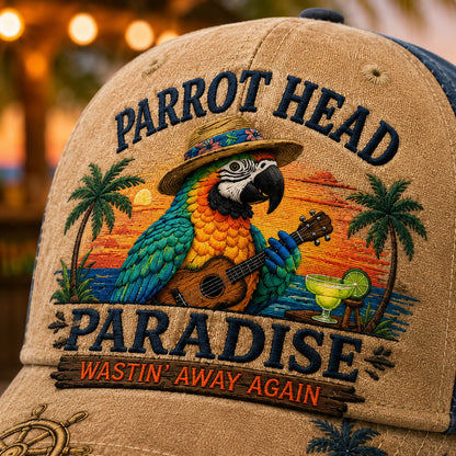 🦜🏝️Parrot Head Paradise Cap