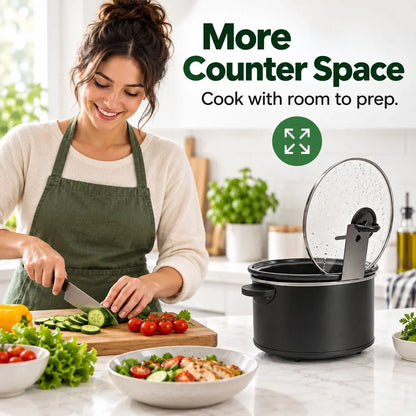 Multifunctional Pot Lid & Utensil Stand | Upright Lid Holder with Anti-Slip Base for Cleaner, Less-Cluttered Cooking
