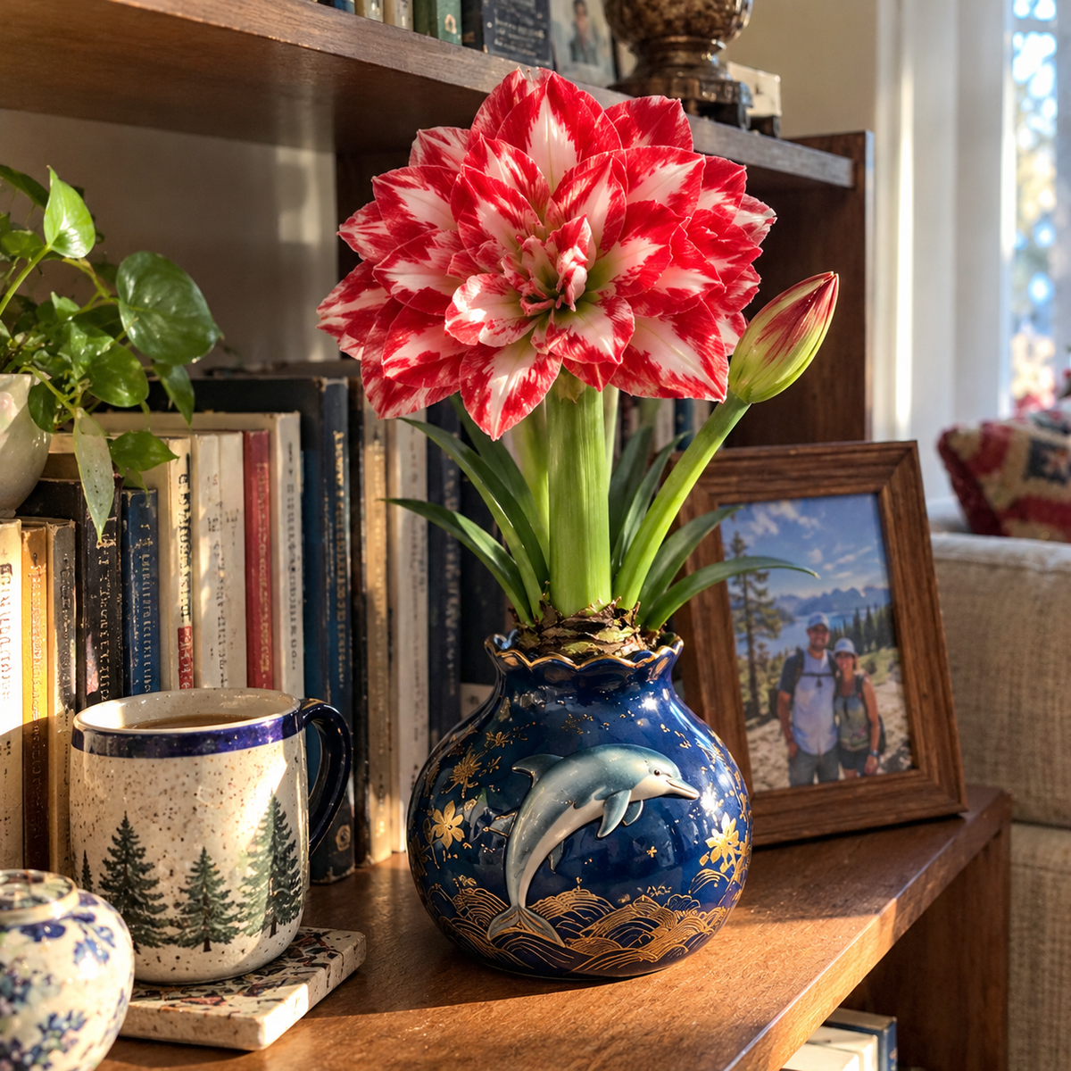 Grow Your Own Amaryllis – Blooming Gift Pot with Decorative Animal Vase