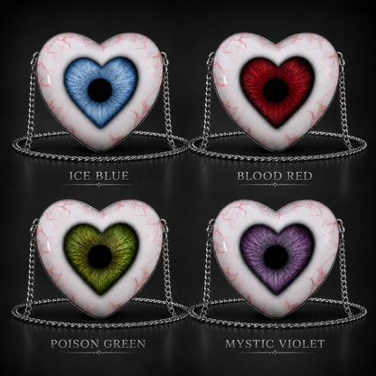 ❤ Gothic Heart Eye Statement Crossbody Bag