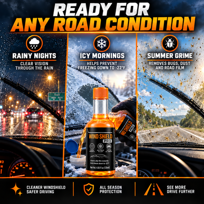 Windshield Pro Concentrate – Clearer Glass, Cleaner Vision in Any Season